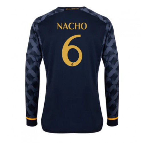 Pánský Fotbalový dres Real Madrid Nacho #6 2023-24 Venkovní Dlouhý Rukáv